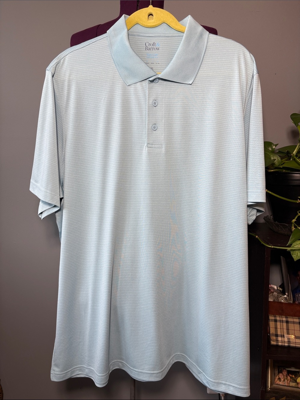 Croft & Barrow Men’s Pale Blue Short-Sleeve Polo